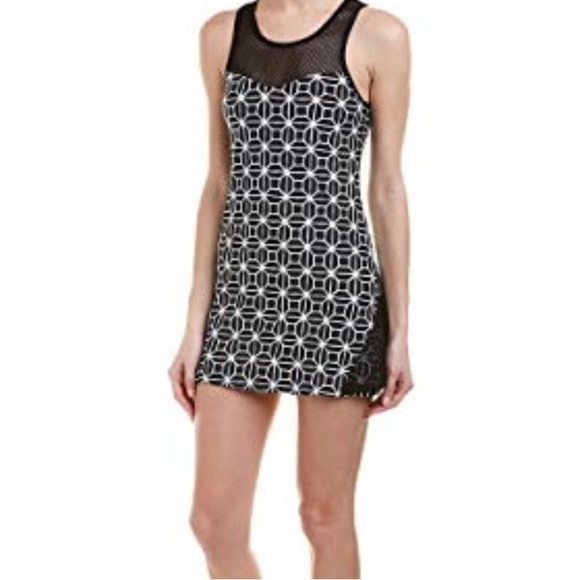 EUC - Trina Turk Recreation Dress - Size XL - black/white - Picture 1 of 7